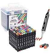 NATRUTH 80 Colors Markers Dual Brush Pens Marker Double Tipped Sketch Art Drawing Markers For Art...