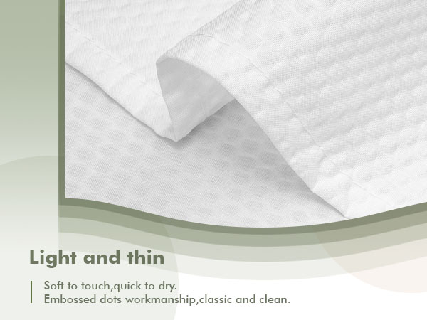 light and thin embossed fabric shower curtain liner