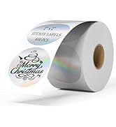 Holographic Silver Thermal Sticker Labels 2" Round - BESTIKER Printable Holographic Stickers - Se...