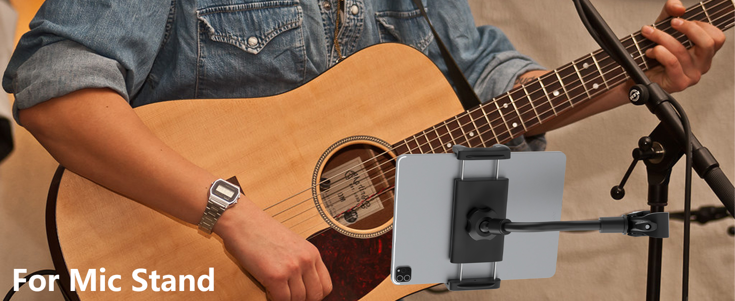Mic Stand Tablet Holder