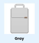 Gray 3-in-1 Laptop Sleeve