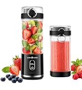 Liebe&amp;Lecker Blender Bottle, Cordless Portable Blender | 17-Oz juicer machines Travel Cap, Remova...