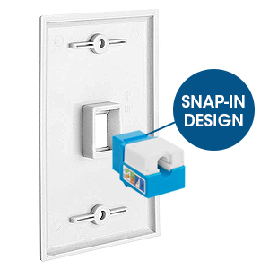snap-in design