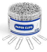 700 Paper Clips Assorted Sizes Large, Medium and Small, Durable and Rustproof Metal Paperclips fo...