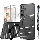 TANOVCEP Magnetic Case for Galaxy S24, Compatible with MagSafe, Wireless Charging, [4in1]-9H Temp...