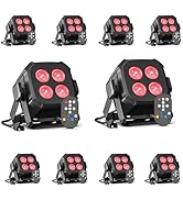 Dazzlingstage Mini Led Stage Lights, Corded 4 * 8w Led Par Lights, Lightweight RGBW 4IN 1 LED Sta...