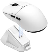 AJ159P MC Wireless Gaming Mouse, 12000 DPI, Tri-Mode 2.4G/Bluetooth/Wired, Magnetic RGB Charging ...