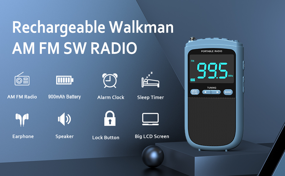 Portable AM FM Radio