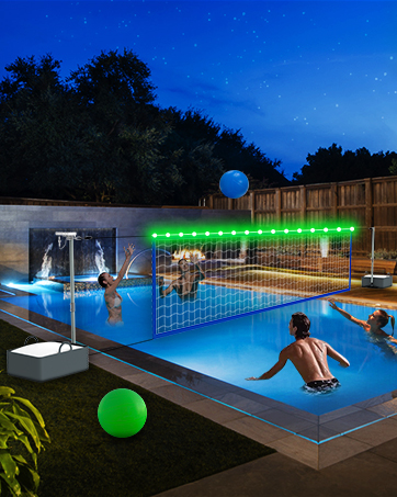pool volleyball net sets