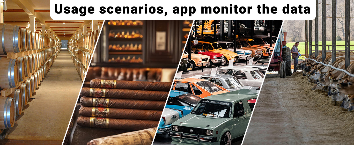 monitor the Temperature and humidity datas by app