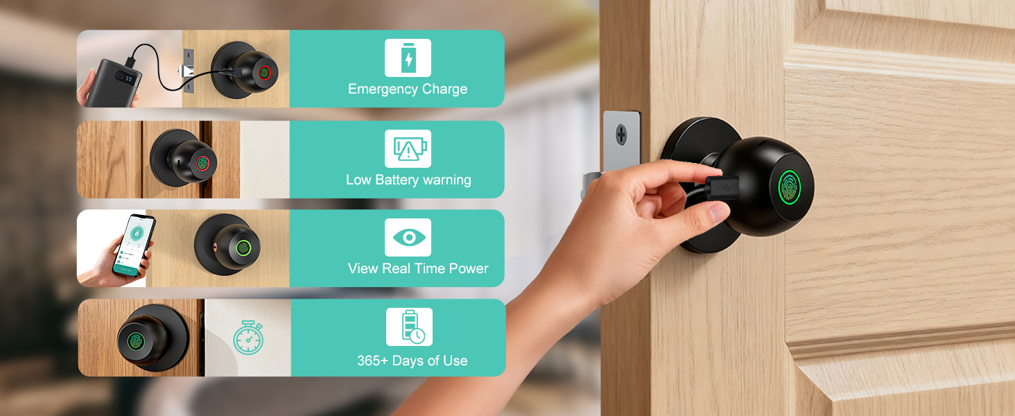 Biometric Thumbprint Door Locks