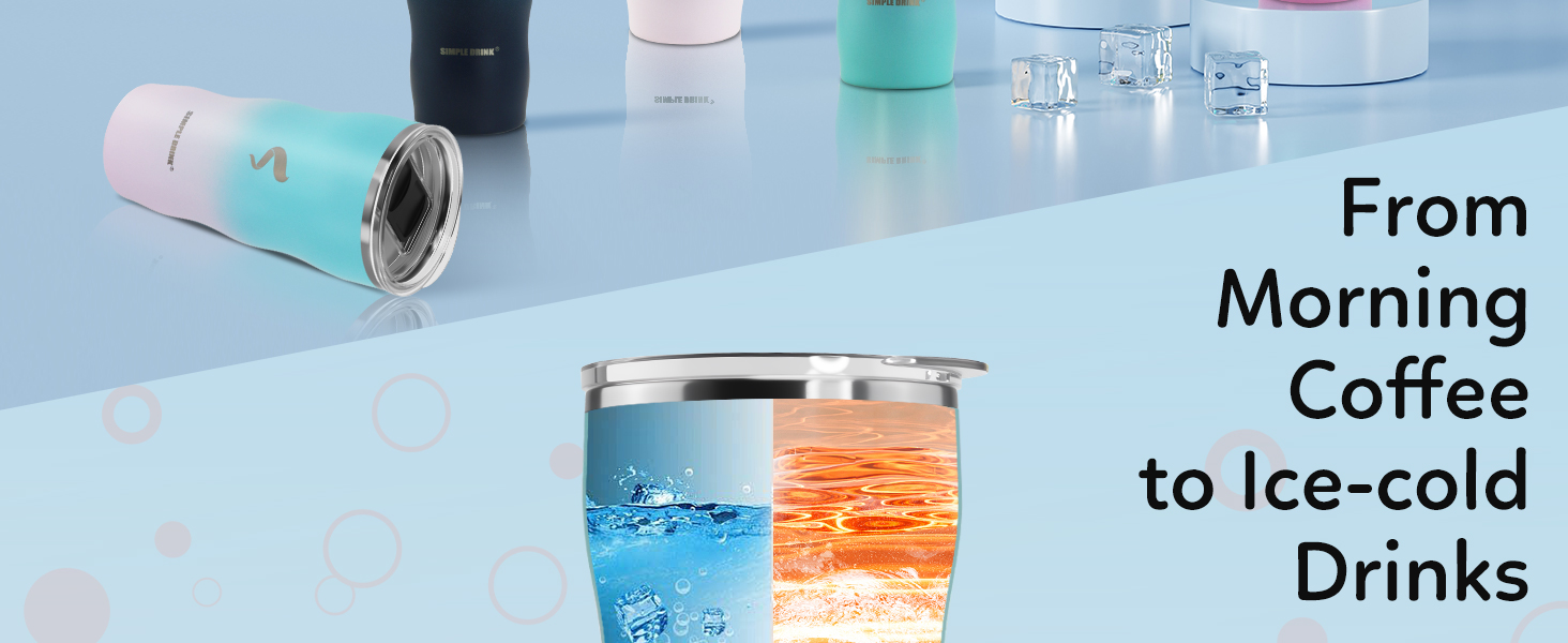 tumbler with straw and lid; straw tumbler; insulated coffee tumbler;tea tumbler;coffee mug