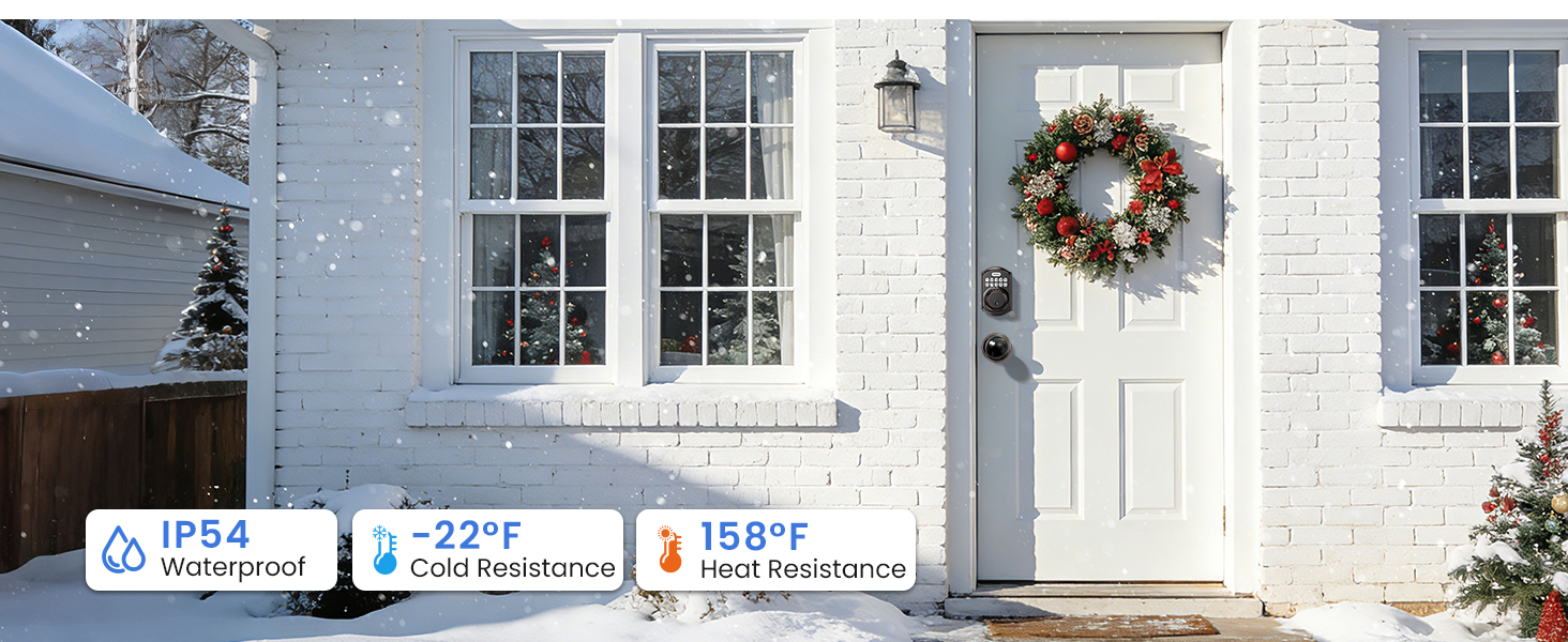 Precision Craftsmanship: Resists extreme heat and cold. IP54 water-resistant.