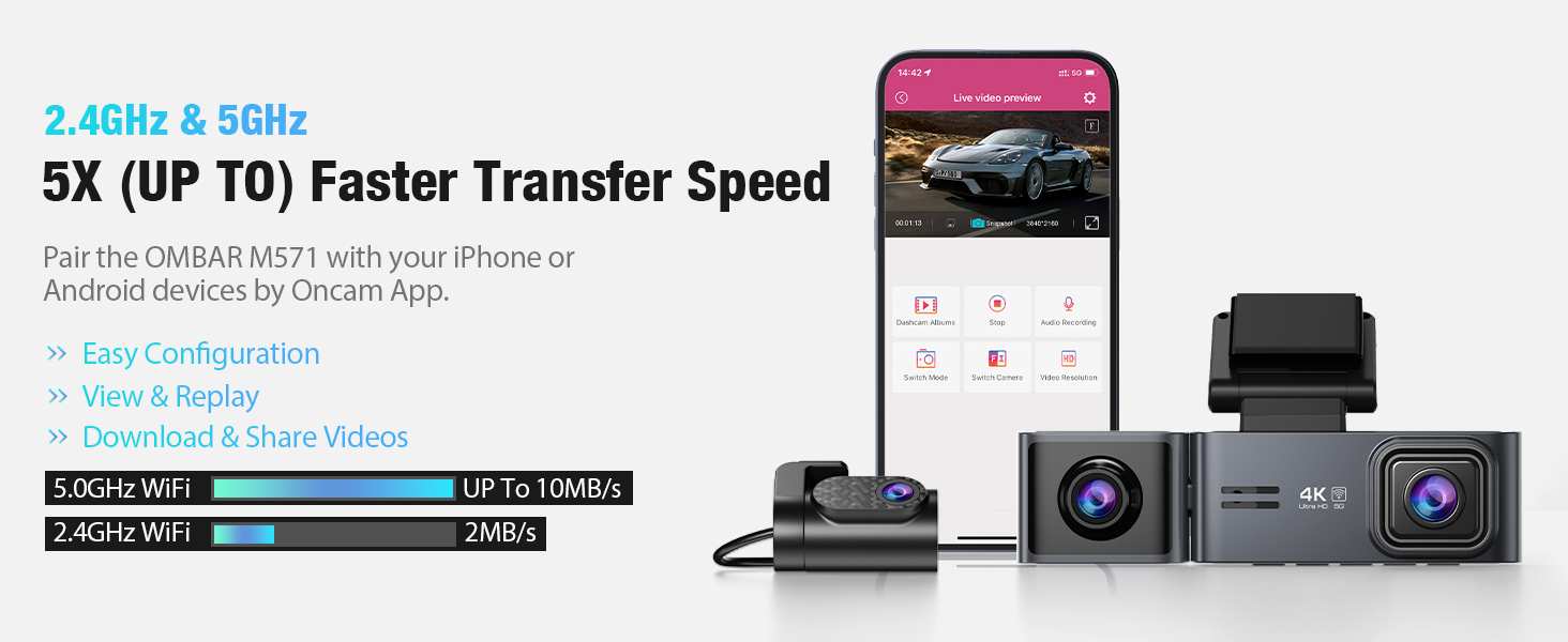 dash cam front and inside