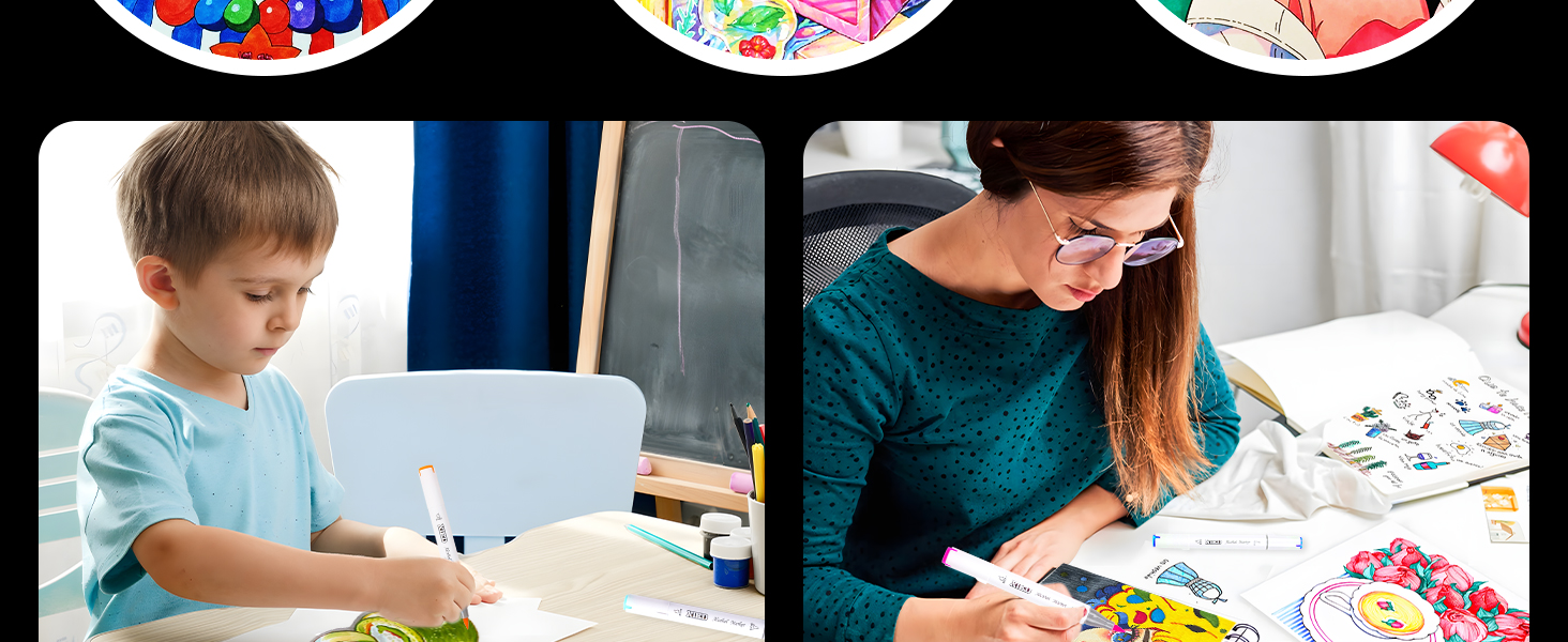 180 Colors Art Markers Set