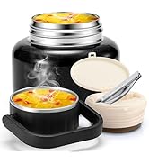 16.9oz Insulated Food Jar for Kids &amp; Adults, 316 Stainless Steel Vacuum Soup Container with Non-S...