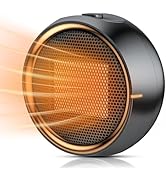 ASNUG Space Heater, Portable Electric PTC Ceramic Heaters for Indoor Use, 2S Efficient Heating, T...