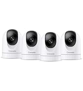 Cinnado 2K Home Security Cameras-2.4Ghz WiFi Indoor Camera with 360° Motion Detection for Pets/Na...