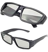Digicharge Black Universal 3D Glasses Passive Polarised Home Film TV Cinema X 5 PAIRS
