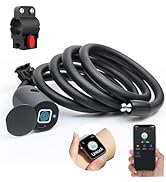 Fingerprint Cable Lock, Anweller 4.9FT Long Heavy Duty Anti Theft Bike Lock, Weatherproof Keyless...