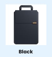 Black 3-in-1 Laptop Sleeve