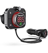 RexingUSA FMT2 FM Transmitter Car Charger - Bluetooth 5.0, MicroSD Port, USB &amp; Type C, QC 3.0, En...