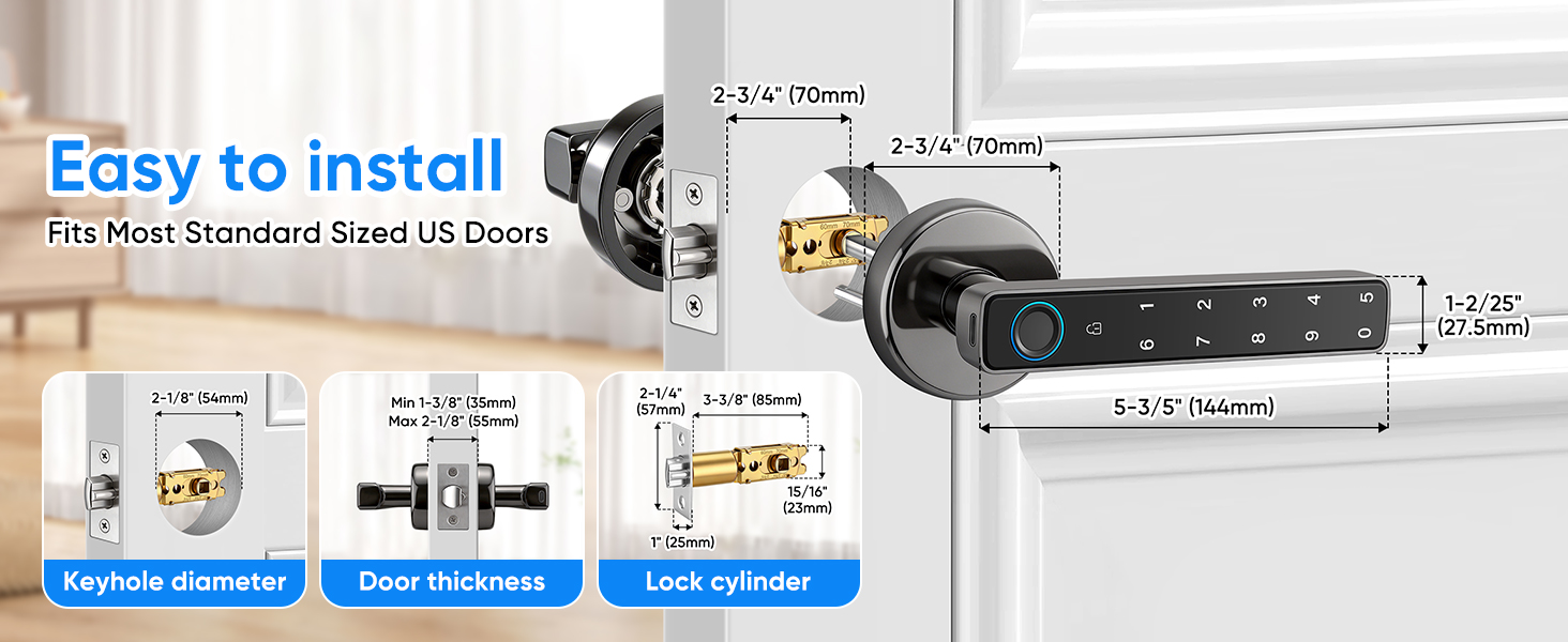 Smart Door Lock with Knob
