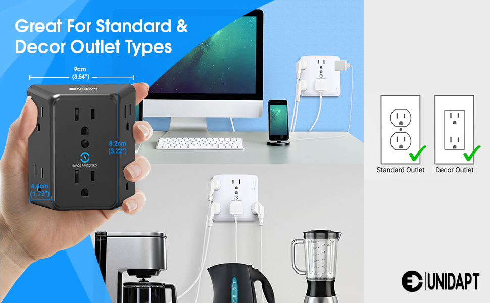 Great for decor and standard outlet types 