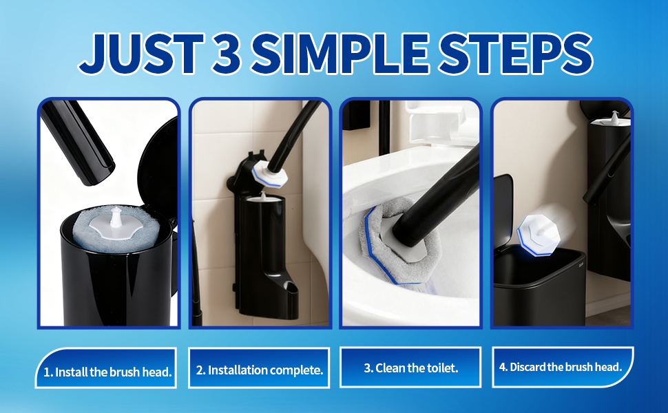 Disposable Toilet Bowl Brush 3