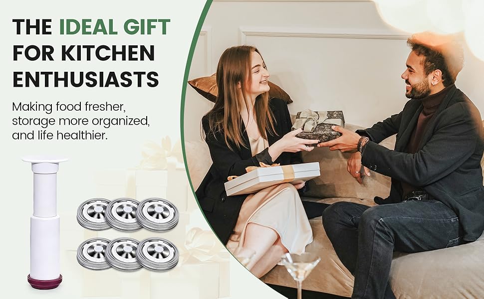 THE IDEAL GIFT FOR KITCHEN ENTHUSIASTS Making food fresher,storage more organized,and life healthier