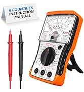 NJTY S471 Analog Multimeter – Needle Meter for DC/AC Voltage, DC Current, Resistance, Continuity,...