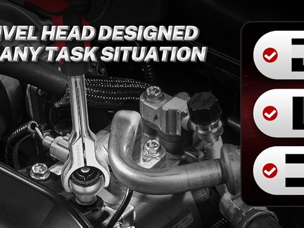swivel ratchet socket wrench