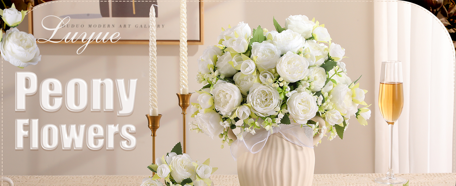 1 artificial peonies