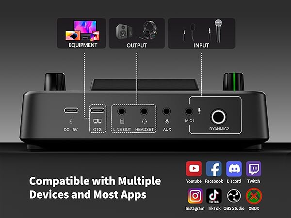 Compatible with MultipleDevices and Most Apps