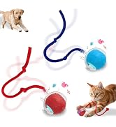 FurryJoy Interactive Cat Toys Smart Ball for Cats &amp; Dogs! Now with 2 Rapid Tails. Features: 360°A...