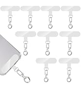 Phone Tether Tab, 10 Pieces Universal Phone Lanyard Patch Without Adhesive with 20 Pieces Swivel ...