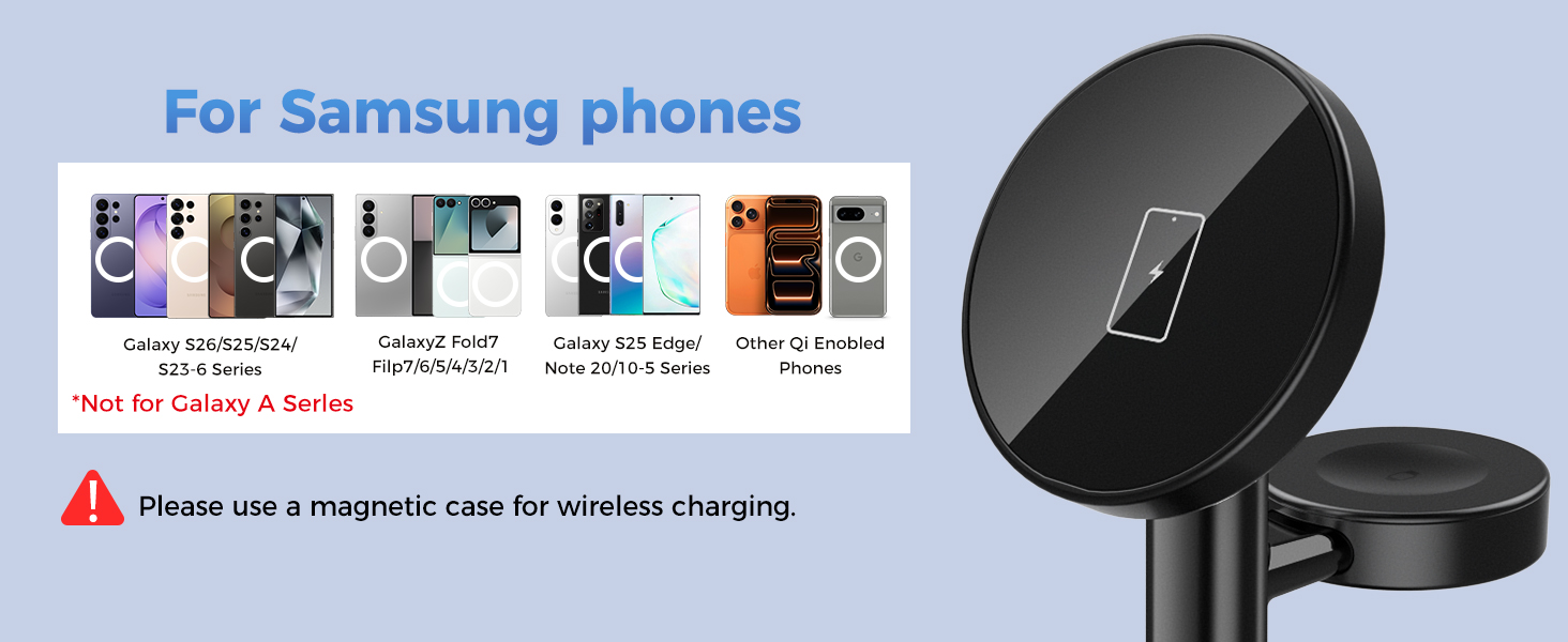 Magnetic Wireless Charger for Samsung