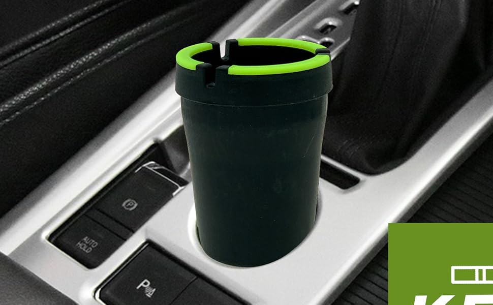 Glow in the Dark Butt Bucket Ashtray Cigarette Self-Extinguishing Cup Car