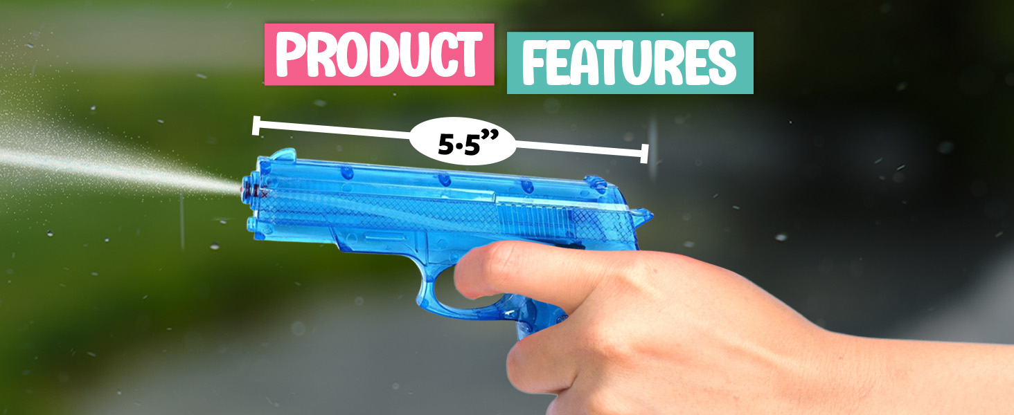 Playbees Water Gun product feature blue 5.5&amp;amp;#34;