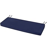 Favoyard Outdoor Bench Cushion 48 x 16 Inch Rainproof Patio Furniture Cushions 3-Year Color Fastn...