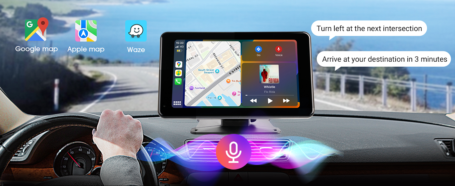 7 inch portable car radio