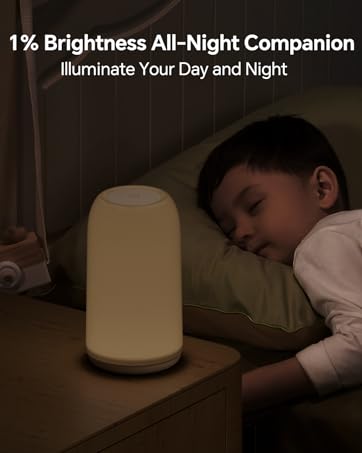 4-Level Brightness Small Bedside Lamp