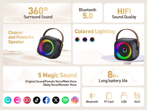 mini karaoke machine