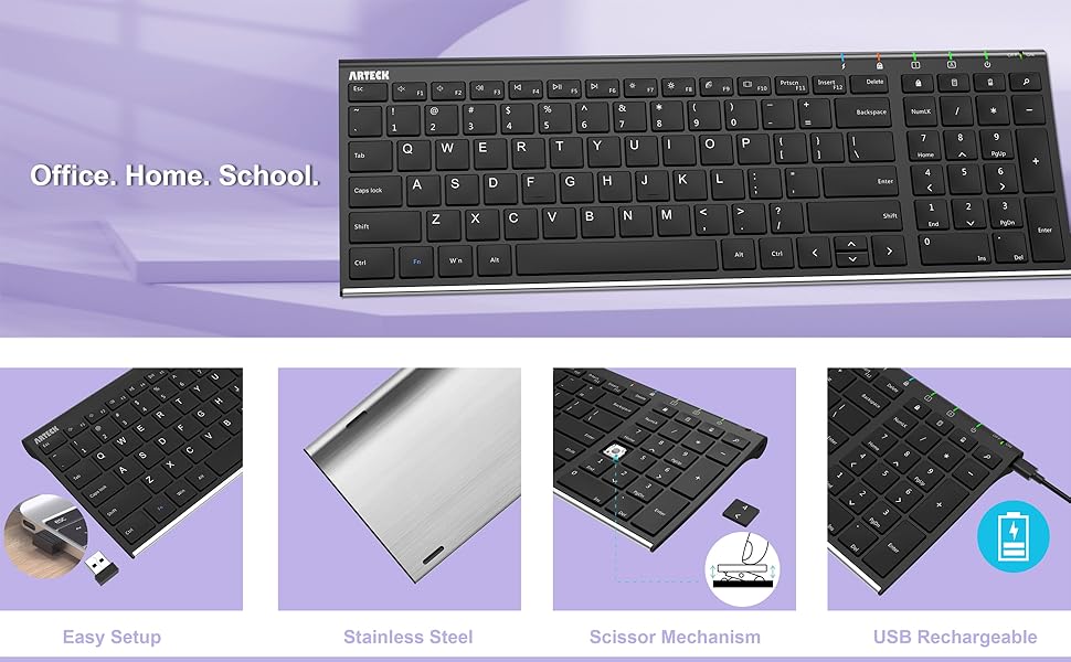 HW193 USB Wireless Keyboard Mouse Combo 2