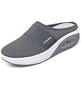 Diabetic Air-Cushion Slip-On Walking Shoes, Orthopedic Diabetic Slippers, with Arch-Support for W...