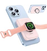 RORRY for Magsafe Portable Charger, [for iPhone &amp; iWatch][Simultaneously Fast Charging] Wireless ...
