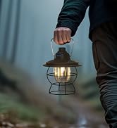 Fieldspark LED Camping Lantern Rechargeable Dimmable, Portable Vintage Outdoor Lantern 2700-6500K...
