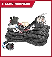 Wiring Harness, OFFROADTOWN 2 Lead Heavy Duty Wiring Harness Kit for Led Work Light bar 12V 40A F...