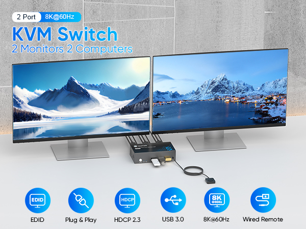 kvm switch 2 monitors 2 computers