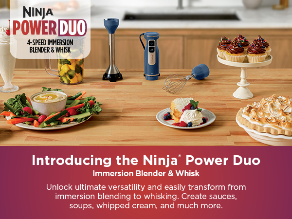 Ninja Power Duo Immersion Blender &amp; Whisk